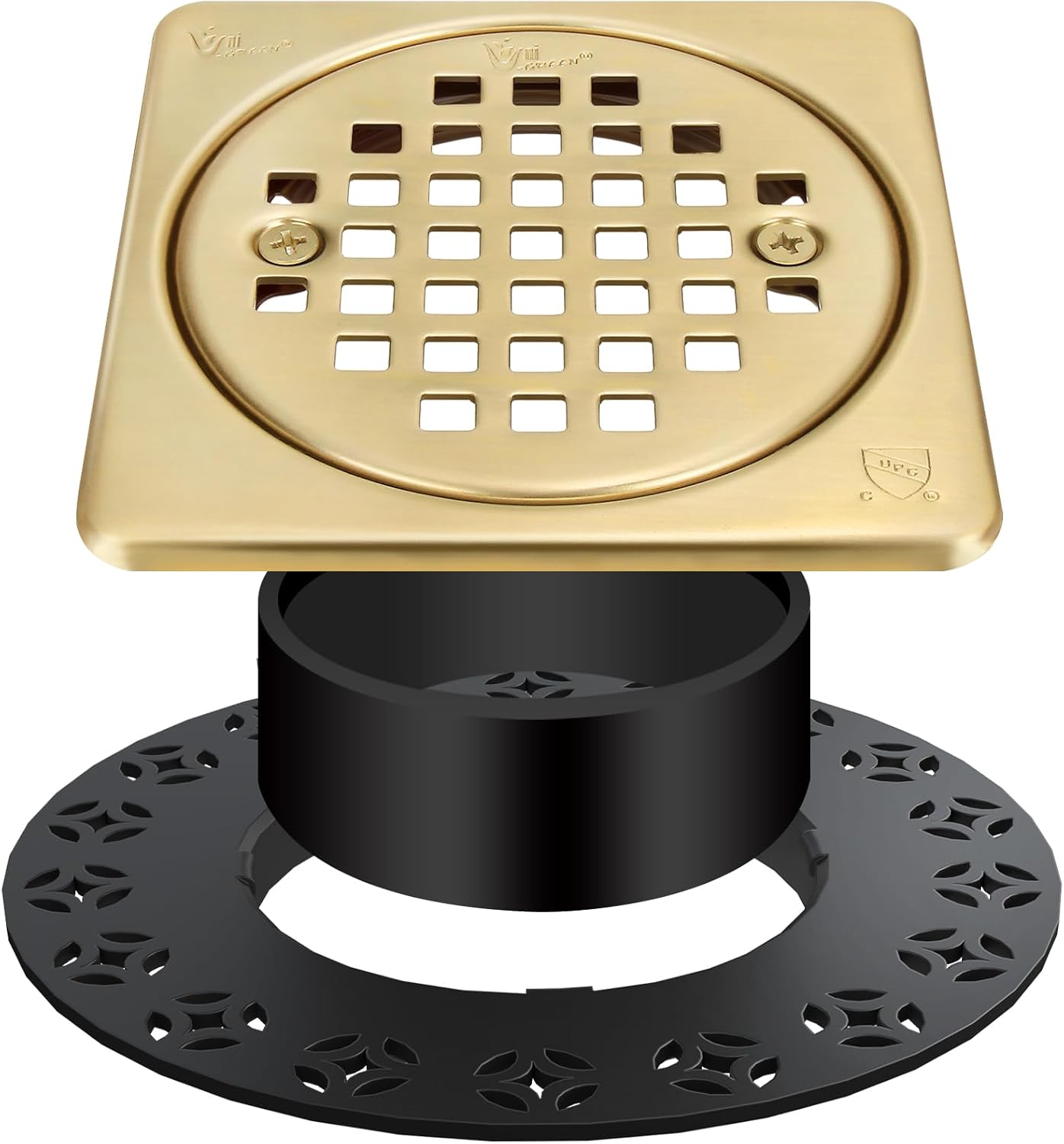 4 Drain Grate Kit for Schluter Kerdi-Drain - Durable Shower Drain