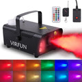 Fog Machine with 6 LED Lights and 12 Color Effects - Fast Heat, Large