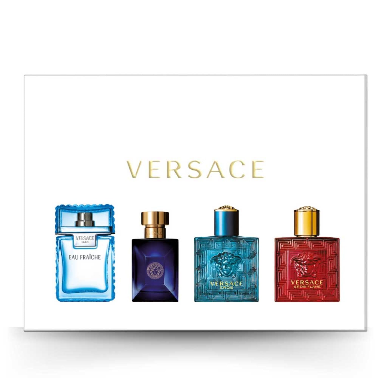 Versace Miniatures Set Men 4x5ml - Luxury Cologne Gift Set