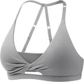 Sports Bras for Women Open Back Yoga Bra with Adjustable Straps