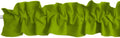 Poplin Sleeve Topper Window Valance - Soft Moss Ruffle Accent