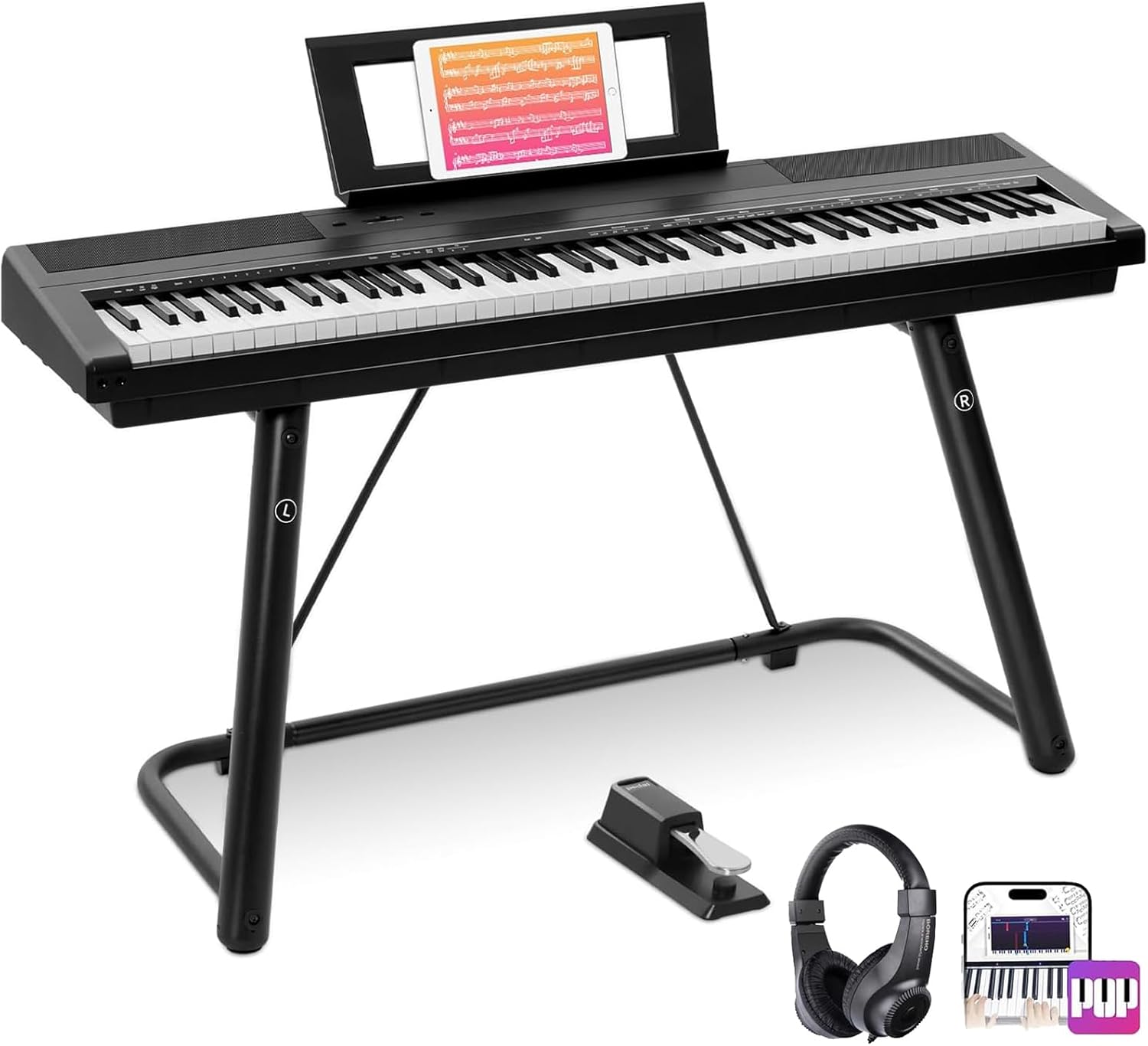 AODSK Beginner Digital Piano 88-Key with Full Size Keys