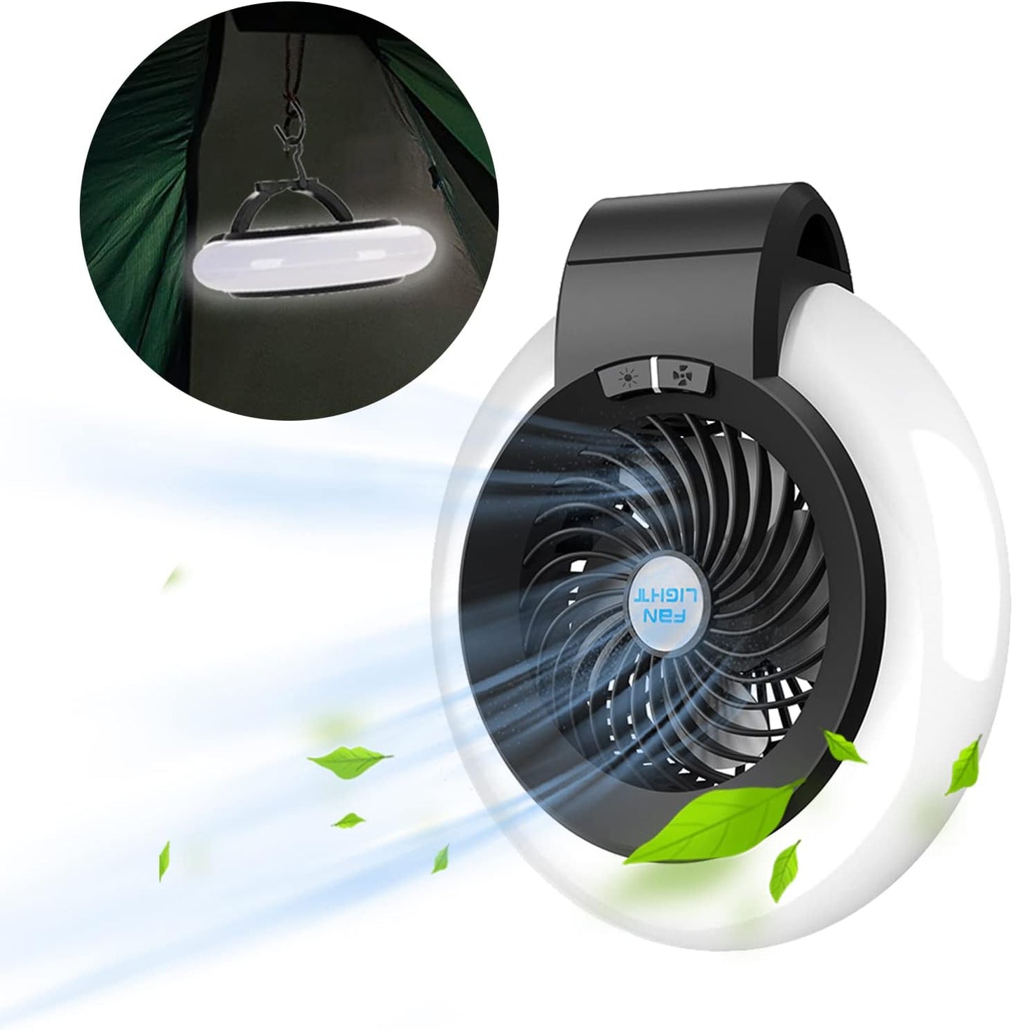 RYLDETER Rechargeable Camping Fan-Lantern: Stay Cool and Bright