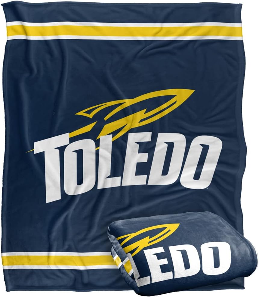 University of Toledo Primary Logo Silky Touch Throw Blanket
