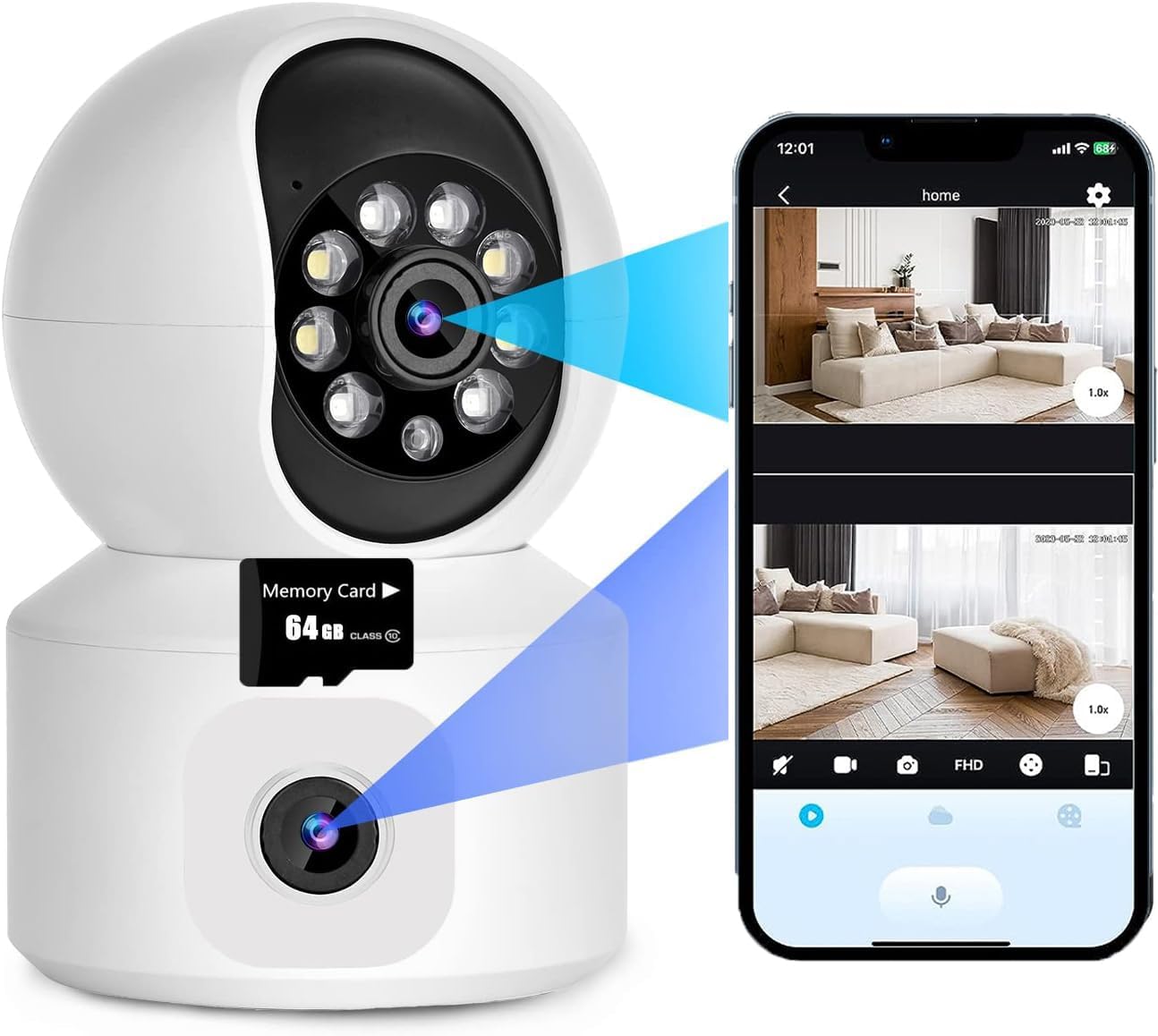 IZENGATE 360PTZ Smart Security Camera - Enhanced Monitoring