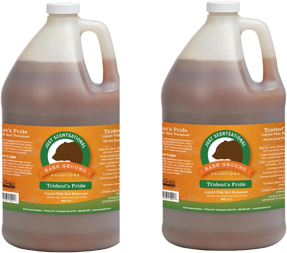 Trident's Pride Organic Liquid Fish Hydroponic Fertilizer 128 oz
