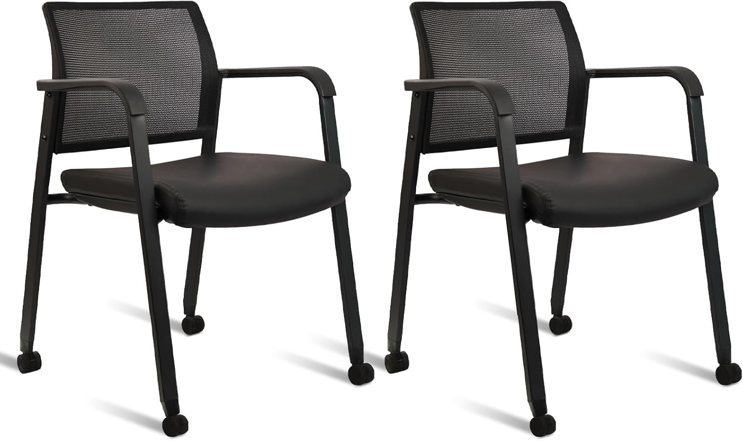 CLATINA Stacking Office Chair with Wheels for Comfort and Style