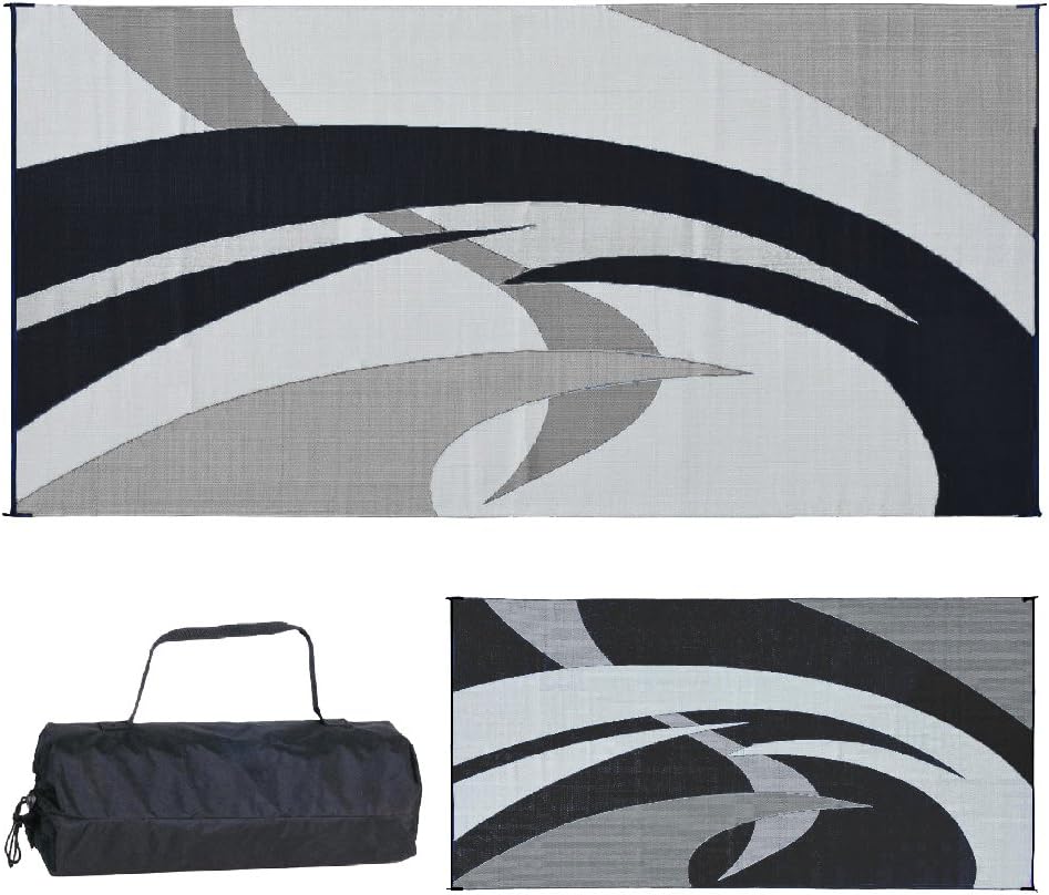 Stylish Camping 9x18 Reversible Mat for Outdoor Adventures