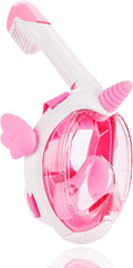 Snorkel Mask for Kids Full Face Unicorn Snorkeling Gear - Cute