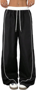 ZAFUL Womens Parachute Pants for Y2K Style and Comfort