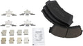 TRQ Front Brake Pads Ceramic Compatible with 2006-2012 Ford Fusion