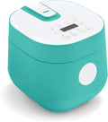 2-Cup GreenLife Digital Rice Cooker in Turquoise - Compact 4-Cup