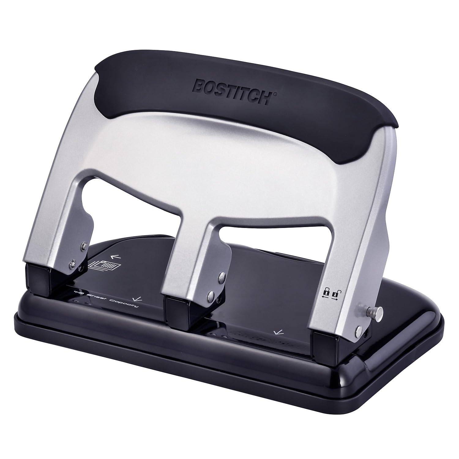 Bostitch Office EZ Squeeze Heavy Duty 3 Hole Punch for Home