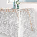Lace Tablecloth Rectangular 60x120 in - Vintage Lace Overlay