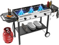 ROVSUN 3 Burner Outdoor Propane Gas Stove - 225,000 BTU Performance