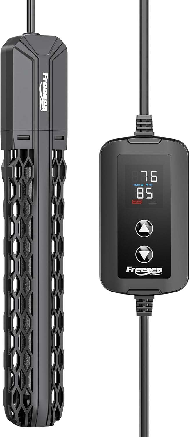 FREESEA Submersible Aquarium Heater - Reliable Protection for 40-75 Gallon Tanks