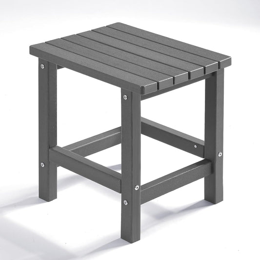 PASAMIC Adirondack Square Side Table: Durable Weather Resistant Design