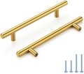 Brushed Brass Cabinet Handles with 5 Inch Hole Spacing for Style