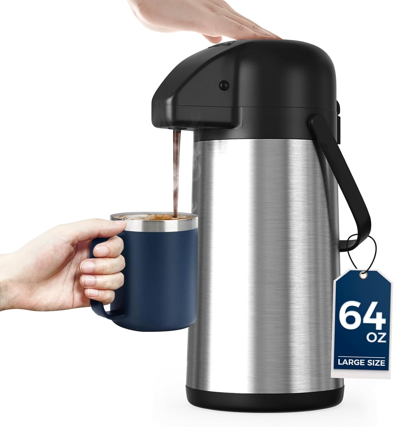 64OZ Airpot Coffee Dispenser for Hot Drinks and Tea
