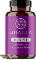 Qualia Night Sleep Aid for Deep Refreshing Sleep - Vegan & Non-GMO