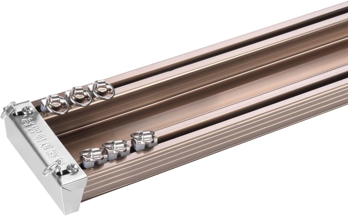 ZSHINE Customizable Heavy-Duty Curtain Rails - Elegant & Versatile
