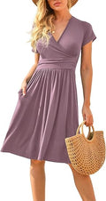 LILBETTER Women's Summer Casual V-Neck Short Party Dress Review