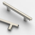 3 Inch Brushed Satin Nickel Cabinet Handles 10 Pack - Durable Kitchen