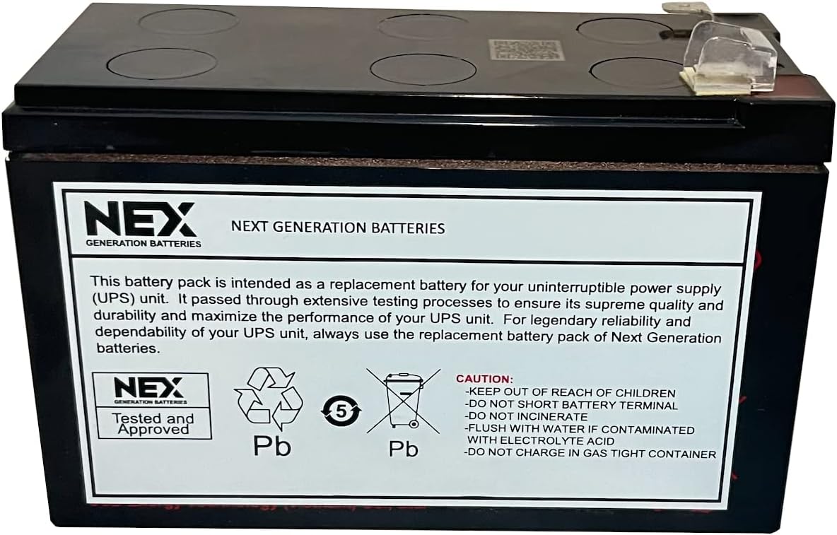 APCRBC110 UPS Battery Replacement for APC Backup Models