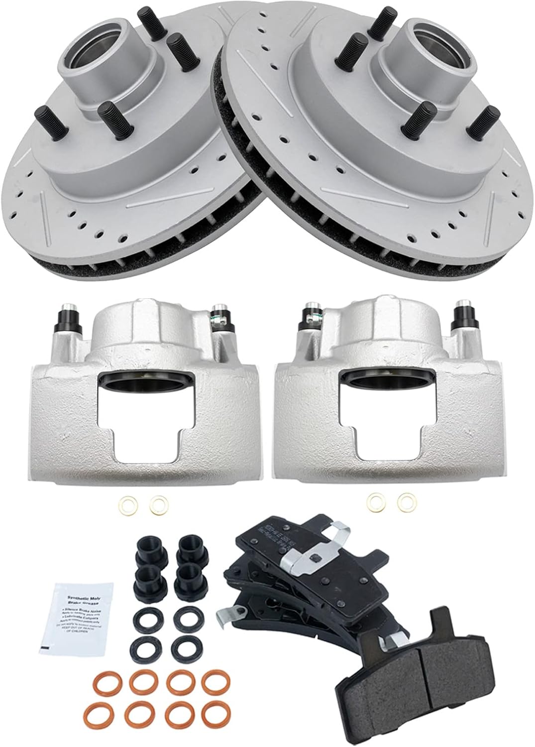 TRQ Front Performance Brake Pad & Rotor Kit for Chevrolet C1500