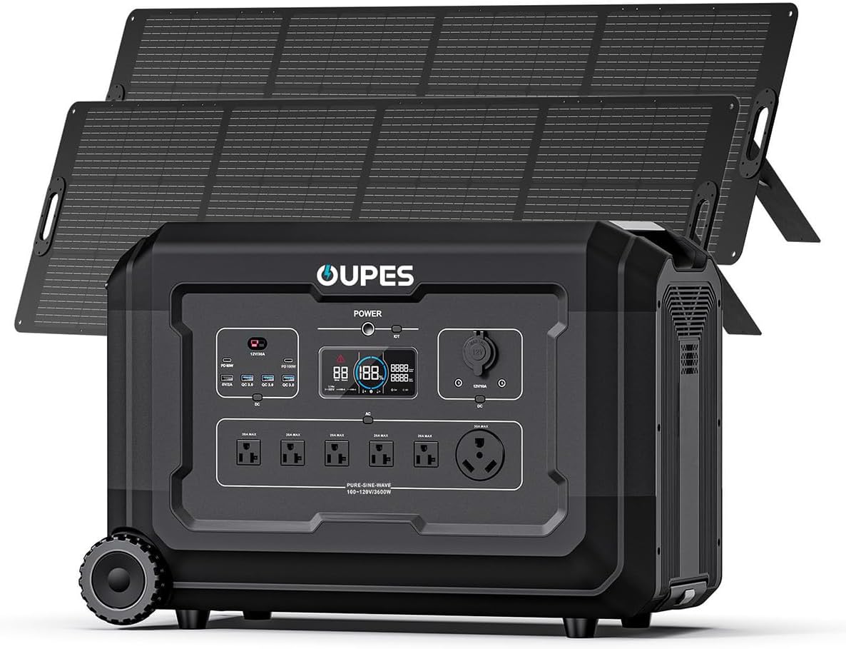 OUPES 3600W Portable Power Station: Mega Backup Power