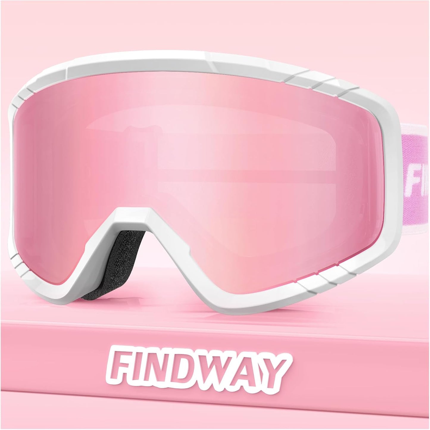 findway OTG Ski Goggles - Anti-Fog & UV Protection