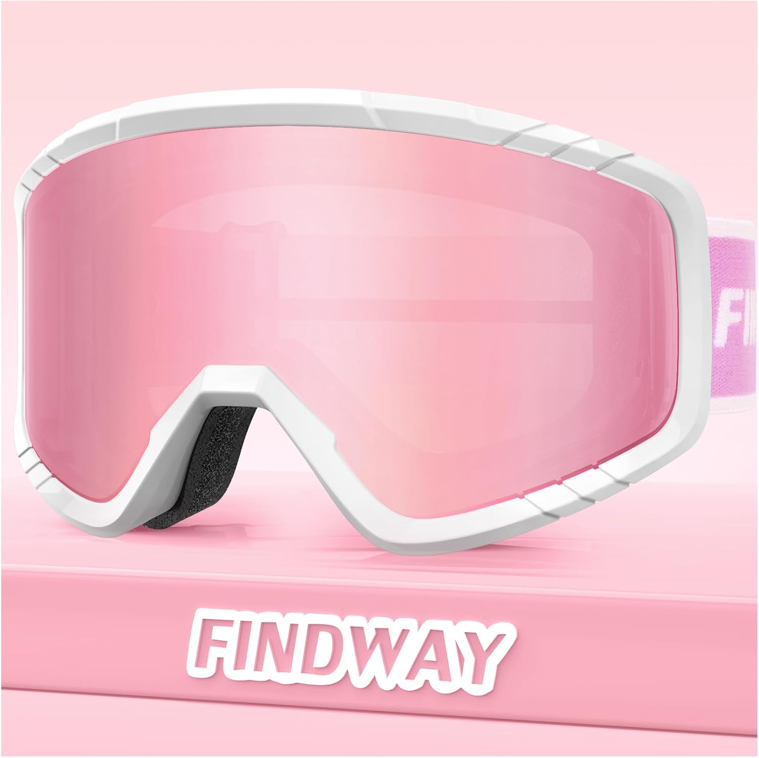 findway OTG Ski Goggles - Anti-Fog & UV Protection