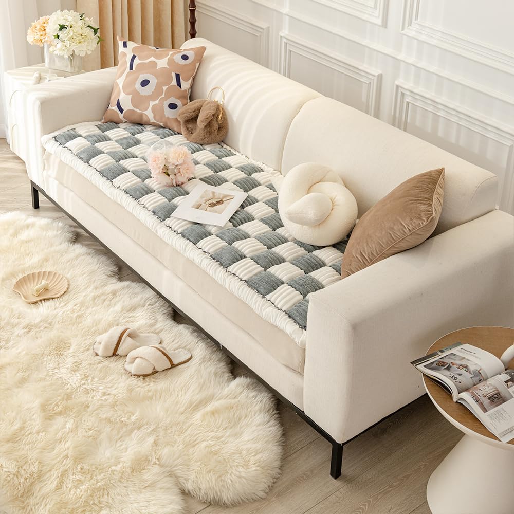 Couch Cover for Dogs Washable, Soft Non Slip Protector Grey