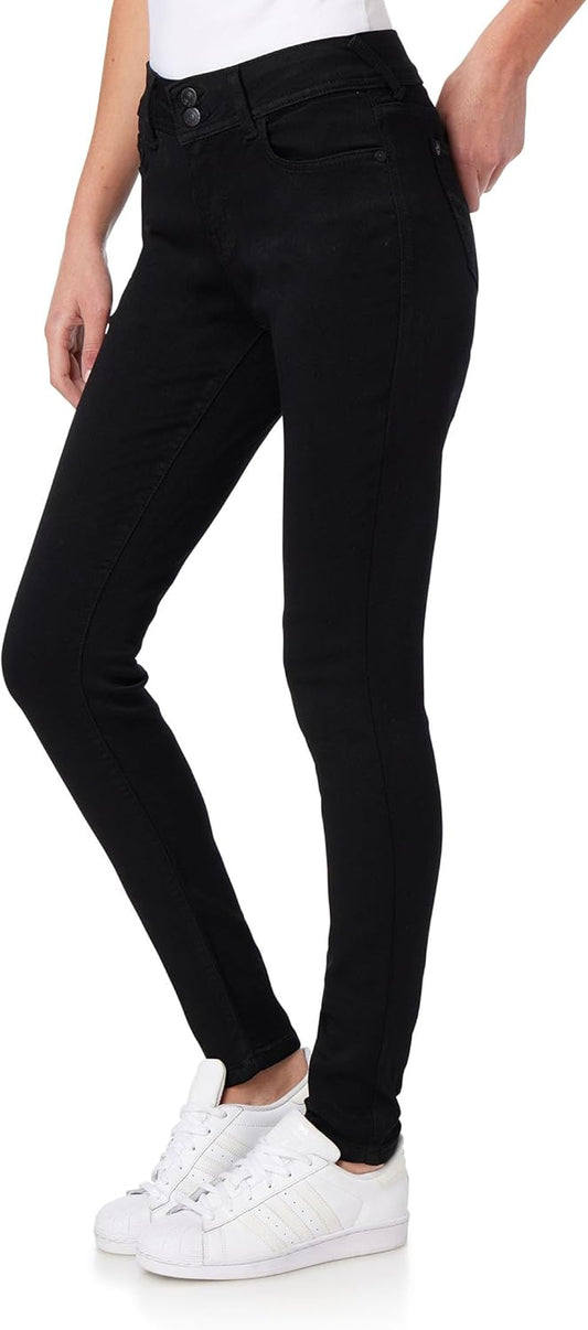 WallFlower Women's Ultra Skinny Mid-Rise Jeans for Every Body