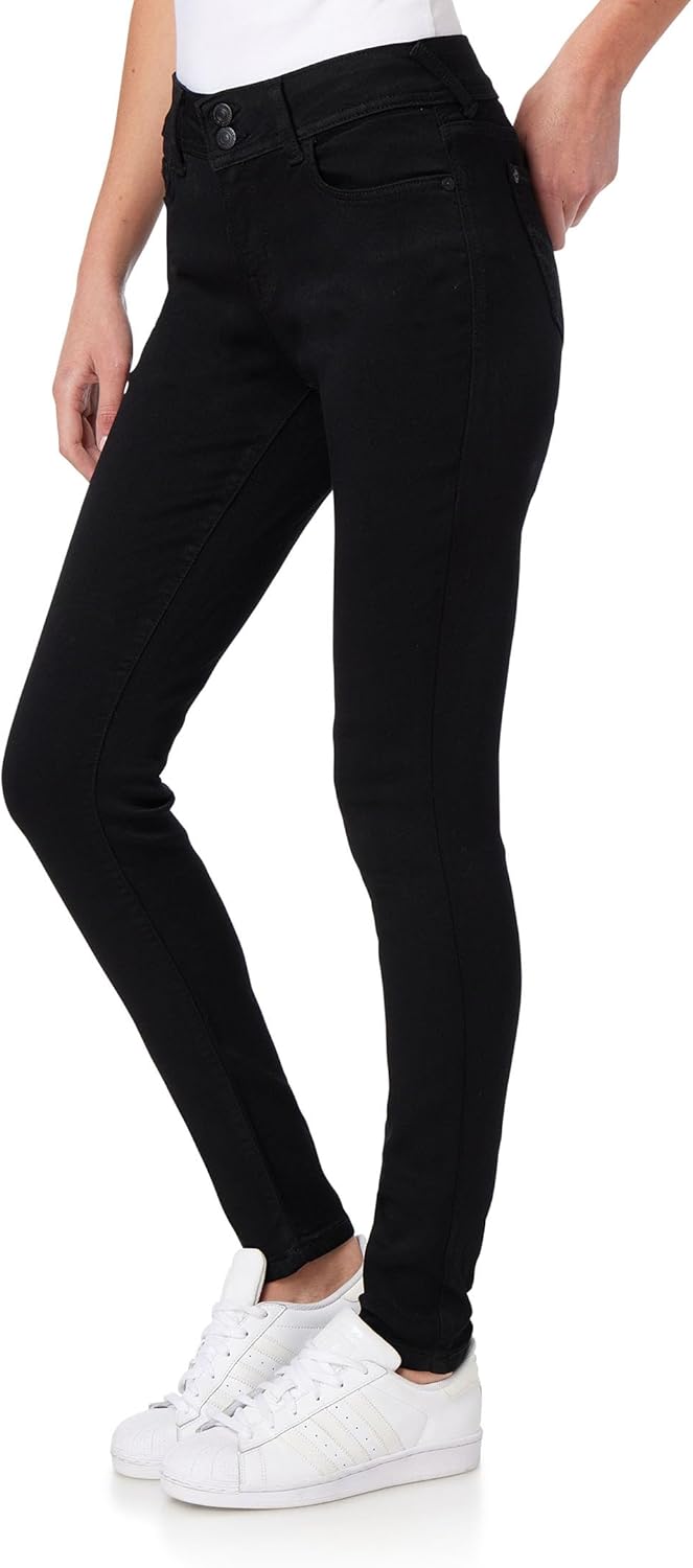 WallFlower Women's Ultra Skinny Mid-Rise Jeans for Every Body