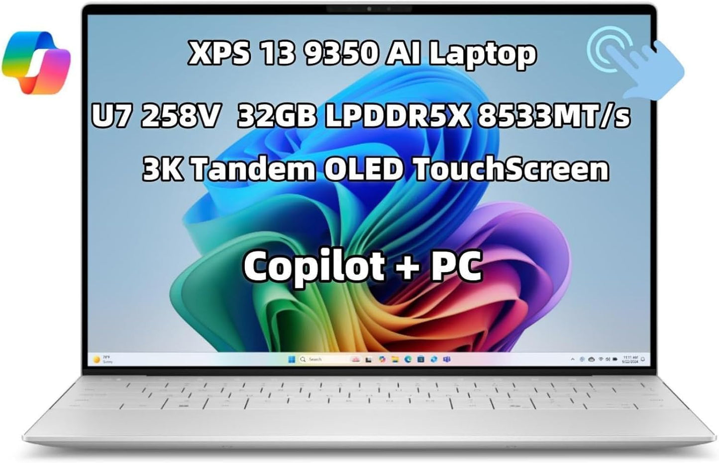 New XPS13 9350 Powerful AI Copilot Laptop with 3K OLED