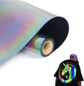 Reflective Rainbow Heat Transfer Vinyl Roll 12in x 50ft - High