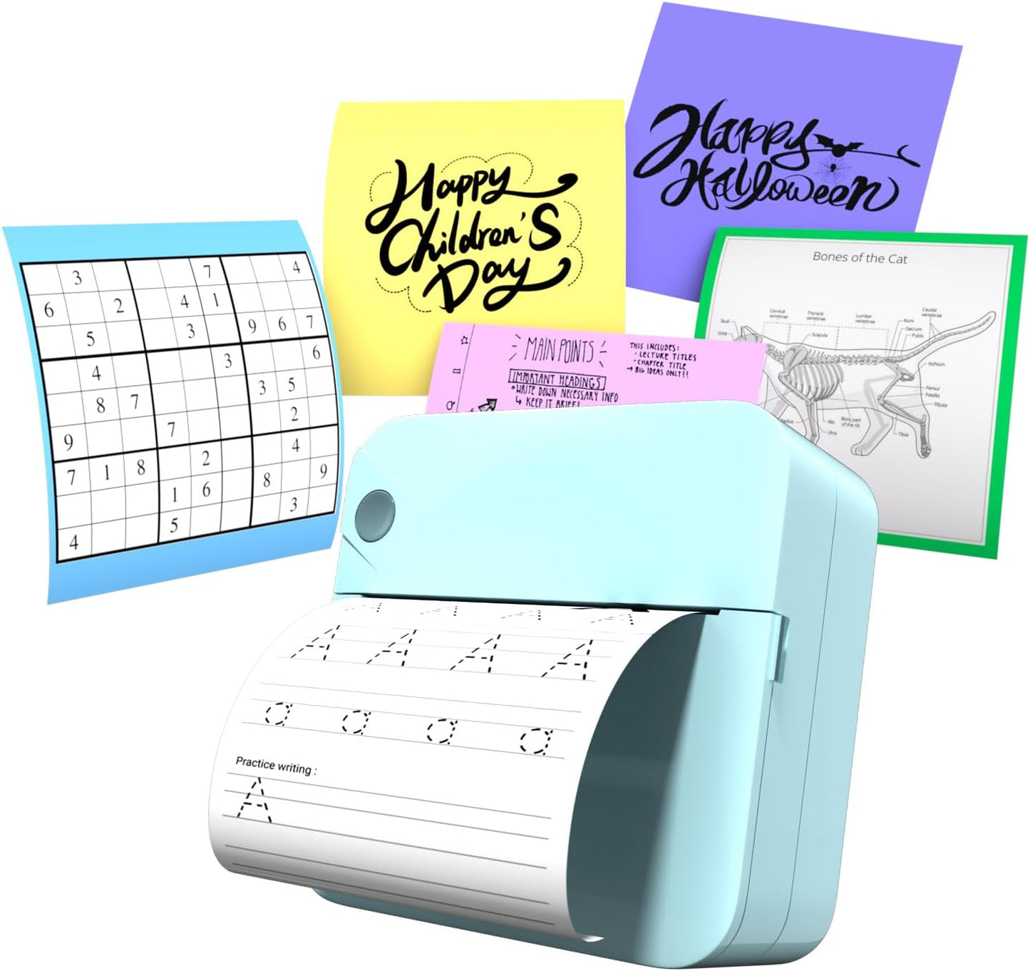 Mini Portable Sticker Printer - Inkless & Wireless!