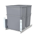 Double Pull-Out Trash Can for Under Kitchen Cabinets - Hidden 70QT