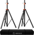 Speaker Stand Tripod Pair for Large Speakers - Adjustable 4 to 6.8-ft