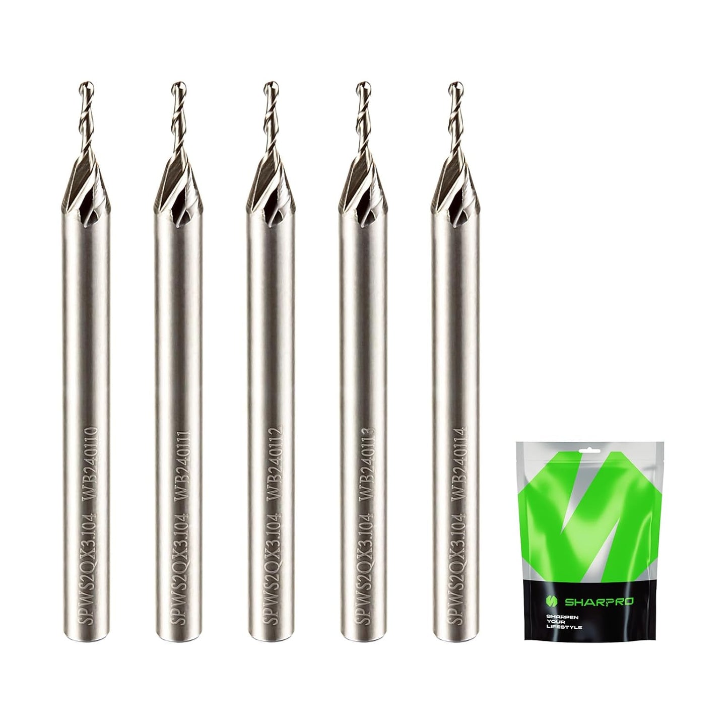 1MM Ball Nose CNC Router Bits for Precision Wood and Metal Cuts
