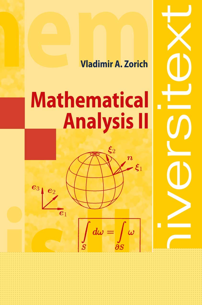 Mathematical Analysis II by V. A. Zorich - A Comprehensive Guide