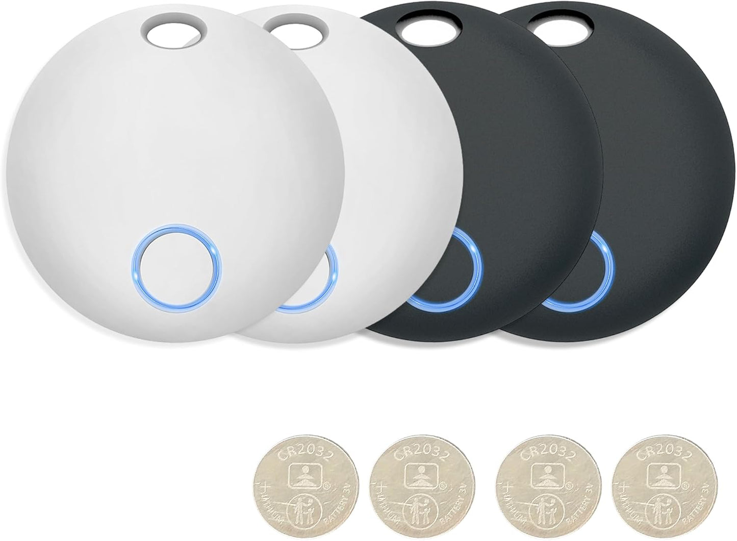 2-in-1 Key & Bag Finder: Tracker Tags 4-Pack