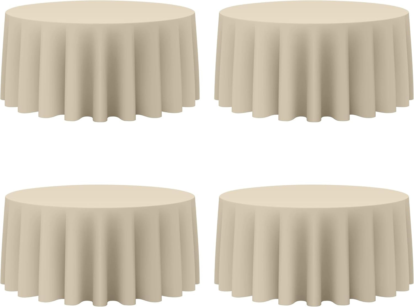 Premium 132 Inch Round Tablecloths for Elegant Events and Parties