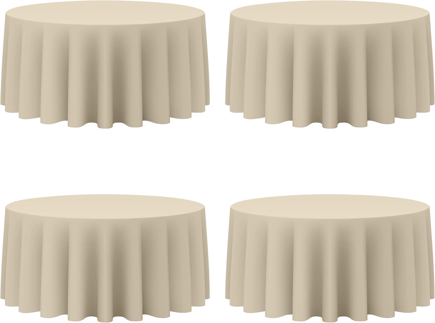 Premium 132 Inch Round Tablecloths for Elegant Events and Parties