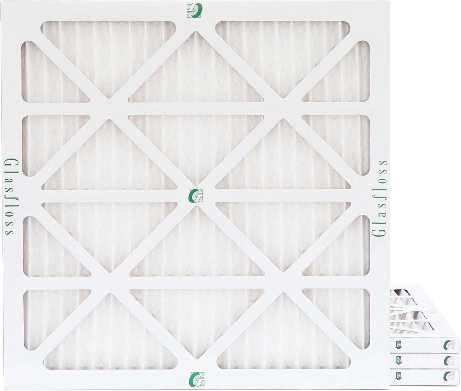 Glasfloss ZL 16x16x1 MERV 10 Air Filters for Home and Office