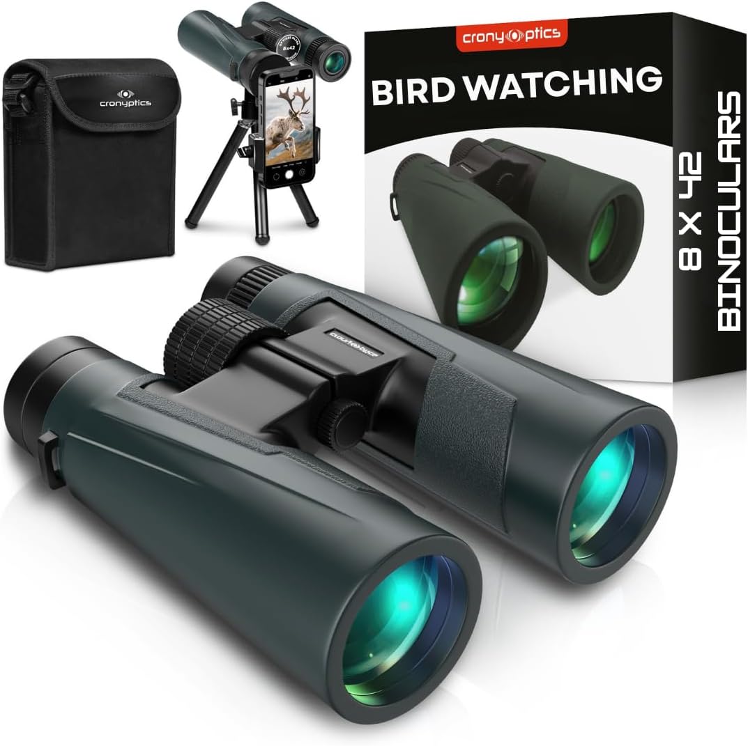 High Powered 8x42 Binoculars for Bird Watching and Hunting