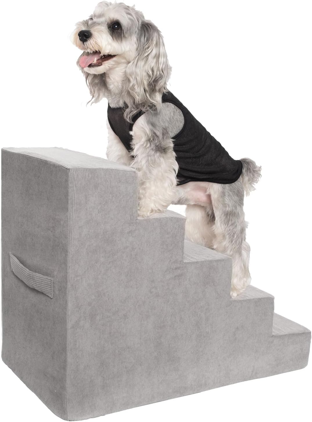 MEWANG Dog Stairs for Small Dogs and Cats - 5 Steps Ramp