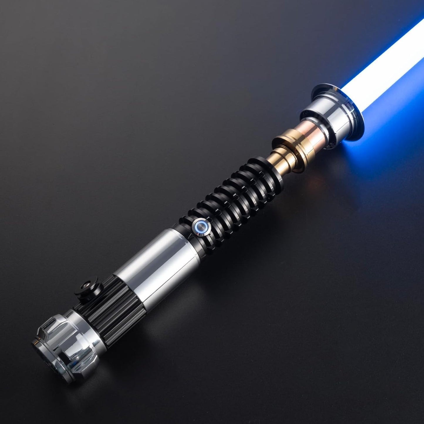 Metal Dueling Lightsaber with Gesture Control and Sound Effects