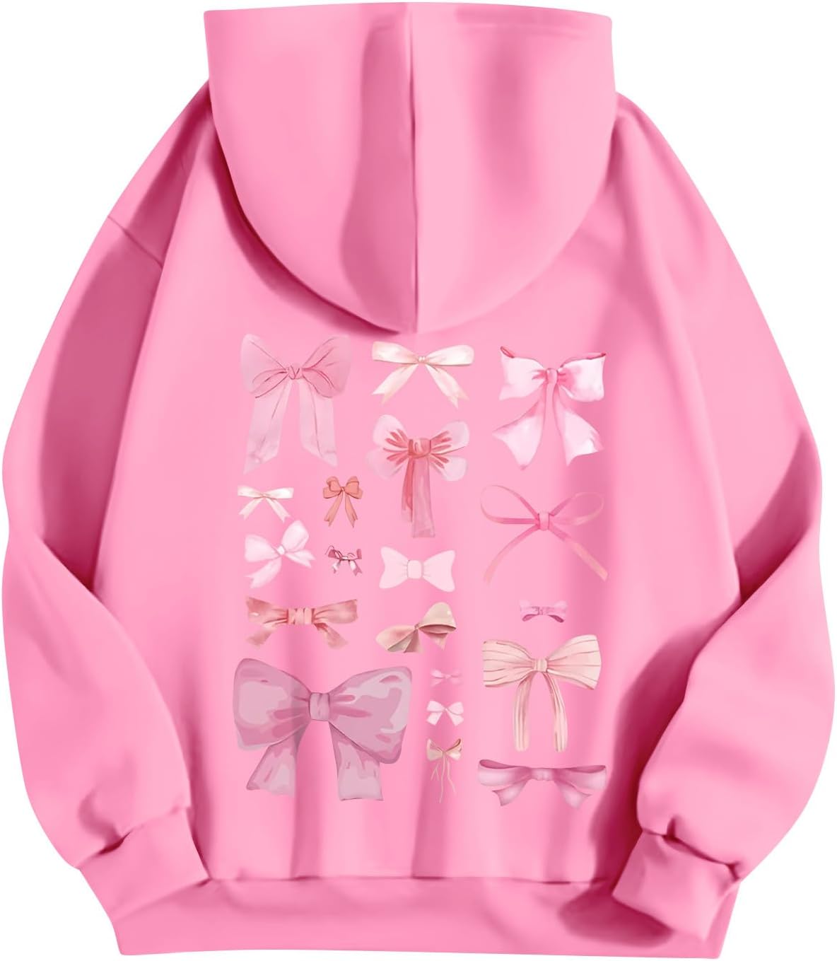 Pink Palm Puff Hoodie - Tween Cute Comfort
